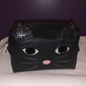 Poppy and Peonies Cat makeup bag